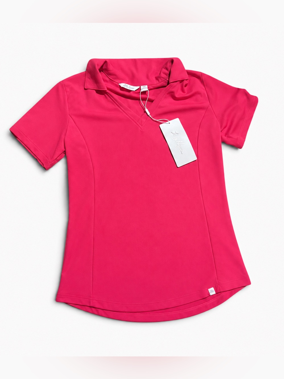 NWT Lady Hagen Women’s XS Intense Pink Golf Polo UPF 25+ Hydrodri